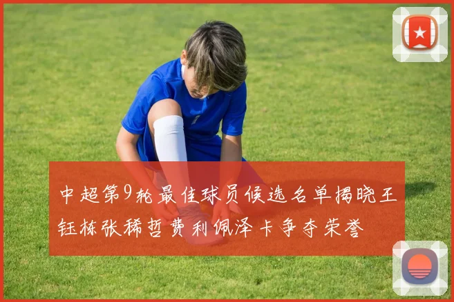 中超第9轮最佳球员候选名单揭晓王钰栋张稀哲费利佩泽卡争夺荣誉